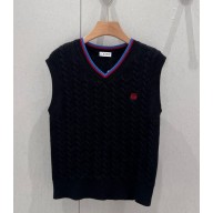 Loewe Vest in cotton black 2025
