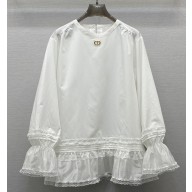 Dior white lace shirt 2025