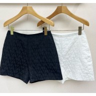 Valentino cotton shorts black/white 2025