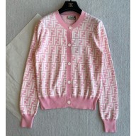 Fendi cotton knit sweater pink 2025