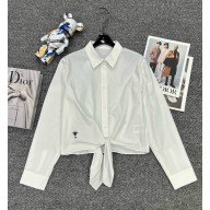 Dior White shirt with embroidery decoration 2025