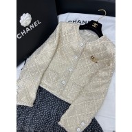 Chanel sequin beige coat 2025