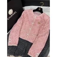 Chanel sequin pink coat 2025