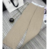 Loewe pants in cotton and wool beige 2025