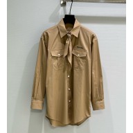 Miu Miu Poplin shirt with neckerchief MK1917 Khaki 2025