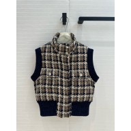 CHANEL Wool Tweed, Wool & Cashmere vest Beige/Brown 2024