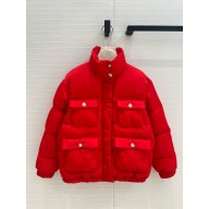 CHANEL red Technical Jacquard JACKET P77351 2024
