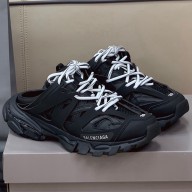  Balenciaga Nylon and mesh cloth Track  mules shoes in Black Bs001