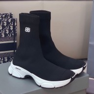 Balenciaga Ribbed 3D fabric speed 3.0 sports shoes in Black Bs008 2021
