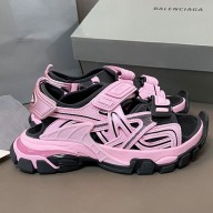 Balenciaga Track-Sandal Couple models Velcro sandals in Black/pink Bs009