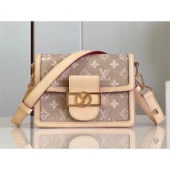 LOUIS VUITTON Monoglam coated canvas Mini Dauphine BAG M22826 2023
