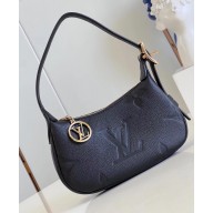 louis vuitton Monogram Empreinte mini moon bag BLACK M82391 2023