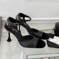 Chanel Lambskin Muse High-heeled sandals in Black Cs182