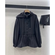 MONCLER ENFANT quilted hooded coat BLACK 2025