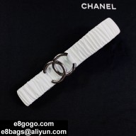 Chanel Elastic belt in white    Cy004