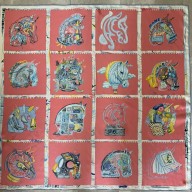 hermes Chevaloscope scarf 90 Rose / Bleu / Multicolore 2023