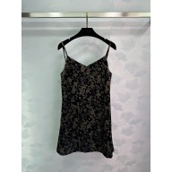 chanel Mixed Fibers & Silk Velvet Black & Silver dress P78003 2024 