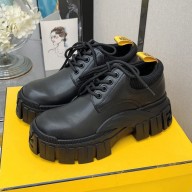 FENDI Calfskin Platform tank shoes in Black Fes025