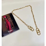 fendi gold-colored shoulder metal shoulder strap 2023