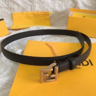 Fendi Double-sided calfskin belt in black   Fy002