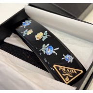 Prada Plexiglas hair clip Black 2025