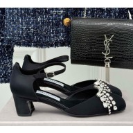Jimmy Choo  45mm crystal-embellished pumps black 2025
