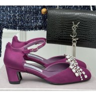 Jimmy Choo  45mm crystal-embellished pumps purple 2025