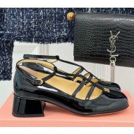 Miu Miu Patent calfskin Mary Janes black 2025