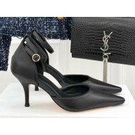 THE ROW Liisa D'Orsay lambskin Leather Pumps black 2025