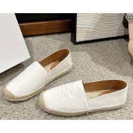 CELINE HOMME  Logo-Debossed calfskin Espadrilles white 2025