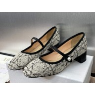 Dior D-Ramour Ballerina Multicolor Embroidered Cotton heel 3.5cm 2025