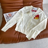 Loewe Calcifer cardigan in wool ECRU 2023