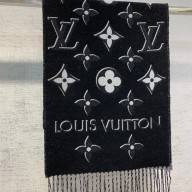 LOUIS VUITTON Essential Shine Scarf BLACK M78159