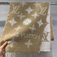 LOUIS VUITTON Essential Shine Scarf BEIGE M78160