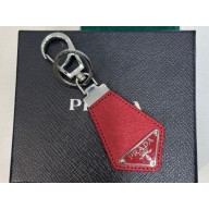 Prada Saffiano leather keychain 2PP041 Red 2023