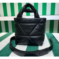 Prada Quilted nappa leather tote bag 1BG434 Black 2023