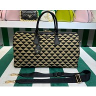 Prada Medium Symbole embroidered fabric travel bag 2VC034 2023