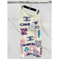 chanel logo printed top 2023