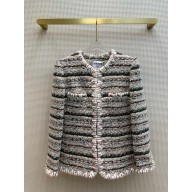 chanel multicolor tweed coat fall 2023