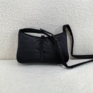 saint laurent le 5 à 7 bag in nylon black 2024(original quality)