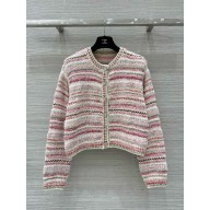chanel Cashmere, Wool & Cotton Pink & Multicolor jacket P77934 2024 