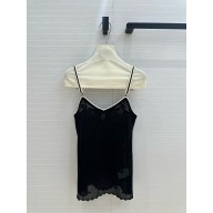 chanel Stretch Jersey Gold Top black P77863 2024 