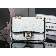Chanel mini flap bag with sequins WHITE 2025/2026 FW