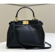 Fendi Peekaboo Iconic Mini Bag in Nappa Leather black 2025