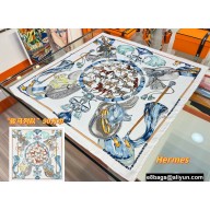 Hermes Scarf 90x90cm Top Quality 58 2023