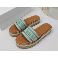 DIOR Dioriviera Dway Platform Slide GREEN 2024