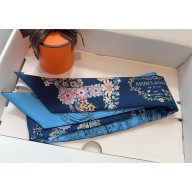 Hermes Twilly Silk Scarf 5x86cm 250304 08 2025