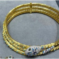 BVLGARI Serpenti Viper necklace blue