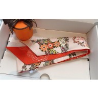 Hermes Twilly Silk Scarf 5x86cm 250304 06 2025