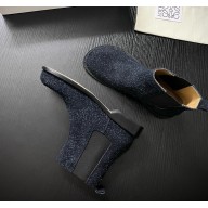 Loewe Campo Chelsea boot in brushed suede black 2024